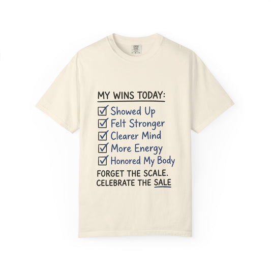 My Wins Today Tee – Body Positive Motivation Shirt | Self-Love & Fitness Mindset